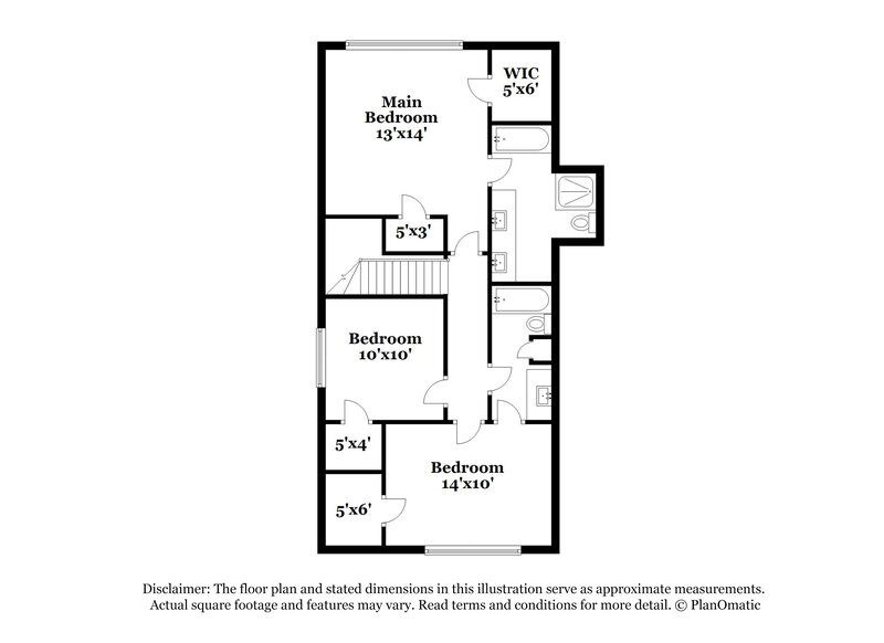 1,940/Mo, 8183 Walnut Valley Cove Cordova, TN 38018 Floor Plan View 2