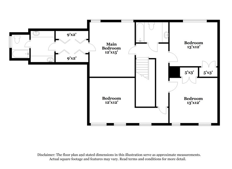 3,200/Mo, 952 Grouse Meadows Dr Cordova, TN 38018 Floor Plan View 2