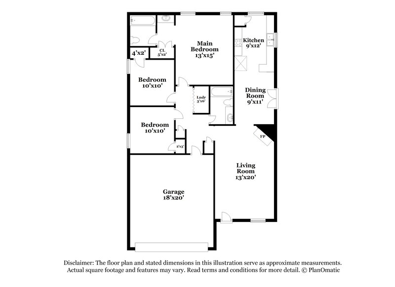 1,735/Mo, 1000 Leconte Gap St Cordova, TN 38018 Floor Plan View