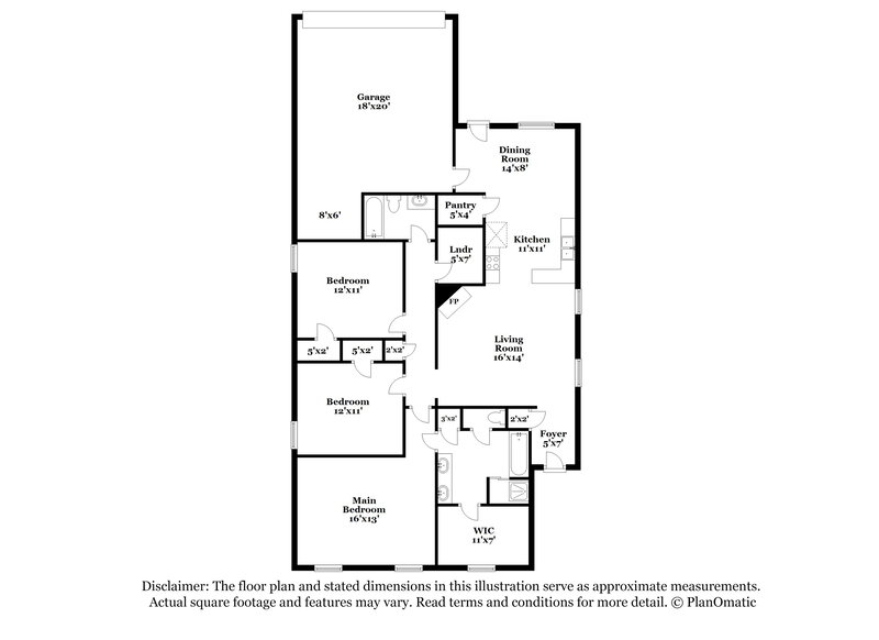 1,700/Mo, 8694 Macon Rd Cordova, TN 38018 Floor Plan View