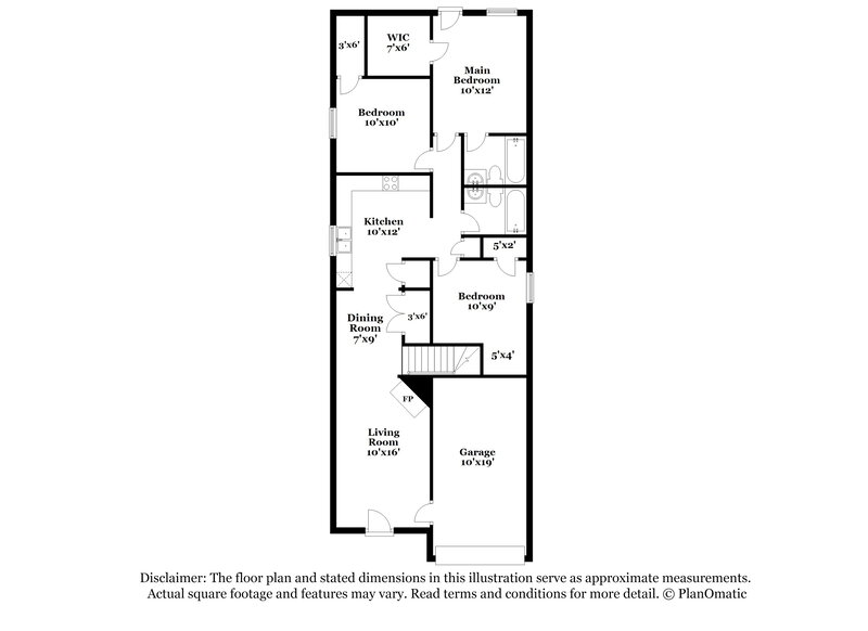 1,595/Mo, 7181 Charlton Way Cordova, TN 38018 Floor Plan View