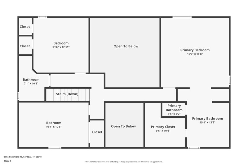 2,210/Mo, 8855 Bazemore Rd Cordova, TN 38018 Floor Plan View 2
