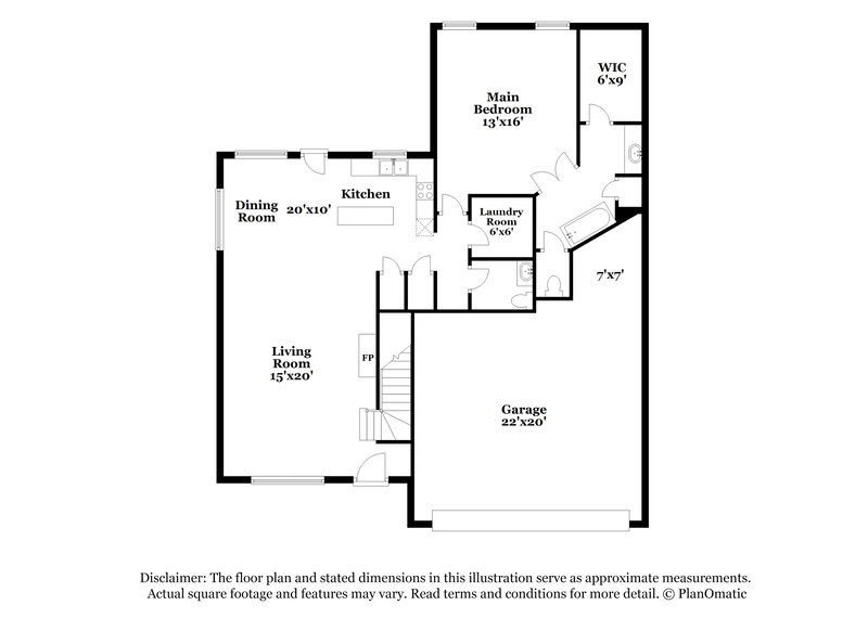 1,755/Mo, 1016 Lorena Cove Cordova, TN 38018 Floor Plan View