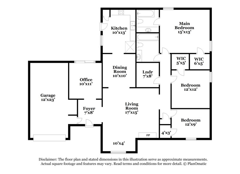 1,700/Mo, 4426 Spring Harbor Dr Millington, TN 38053 Floor Plan View