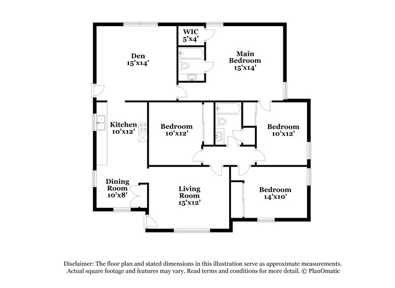 1,595/Mo, 1751 Sea Isle Rd Memphis, TN 38117 Floor Plan View