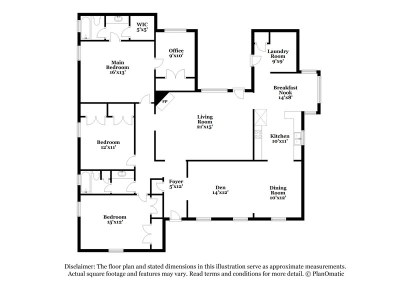 2,530/Mo, 2546 Cardigan Dr Memphis, TN 38119 Floor Plan View