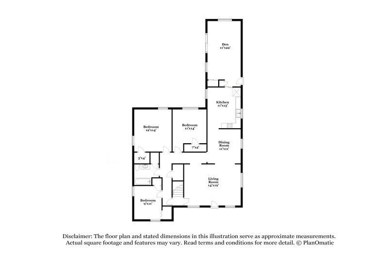 1,715/Mo, 5447 Park Ave Memphis, TN 38119 Floorplan View