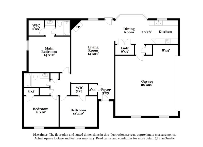 1,575/Mo, 7576 Baysweet Dr Memphis, TN 38125 Floorplan View