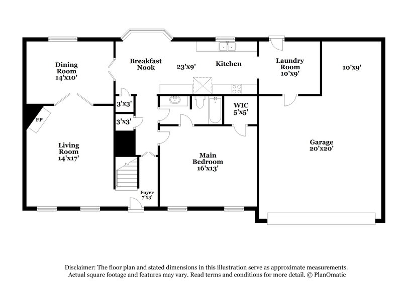 1,750/Mo, 4055 Delgate Cove Memphis, TN 38125 Floorplan View