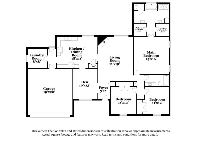 3,460/Mo, 5618 Heather View Dr Memphis, TN 38125 Floor Plan View