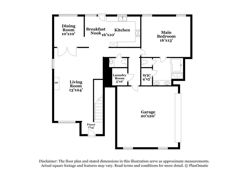 1,825/Mo, 8152 Meadow Vale Dr Memphis, TN 38125 Floor Plan View
