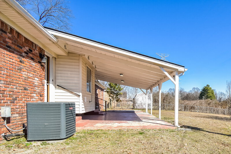 1,785/Mo, 3188 Bluefield St Memphis, TN 38128 Rear View