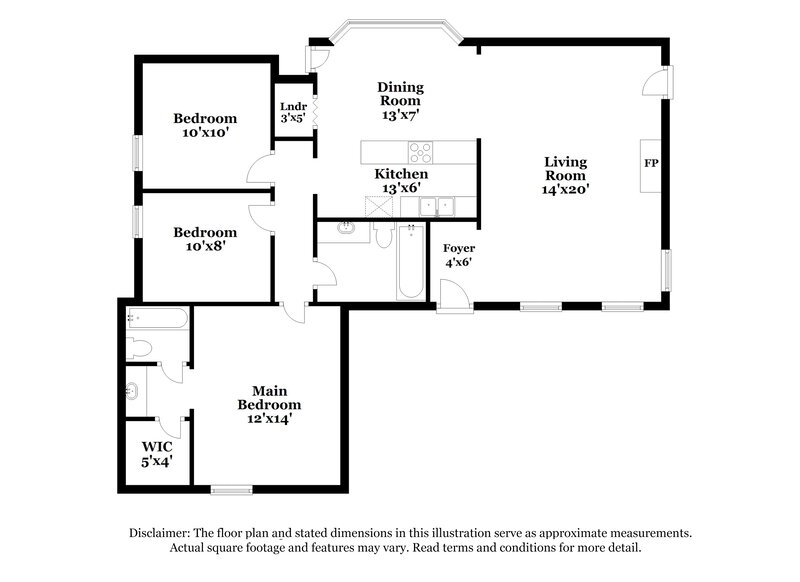1,635/Mo, 2690 Cotton Ridge Dr Memphis, TN 38133 Floor Plan View