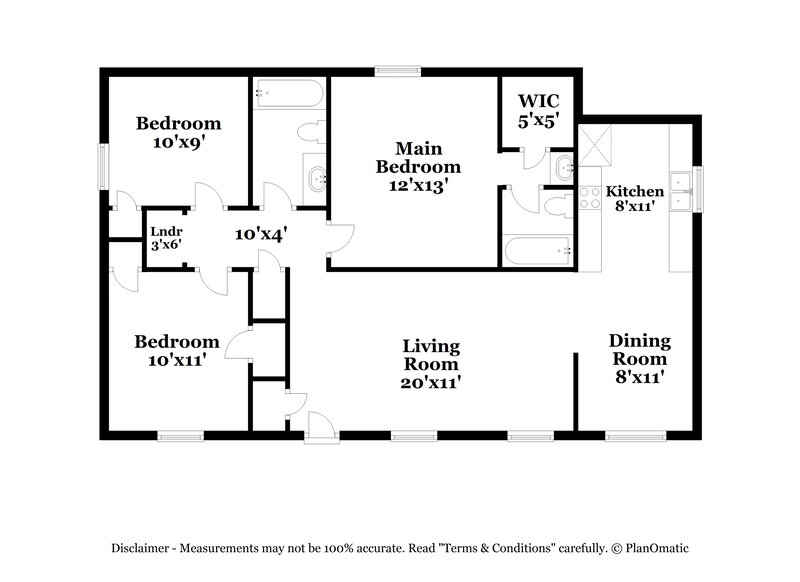 1,265/Mo, 2177 Henrietta Rd Memphis, TN 38134 Floor Plan View