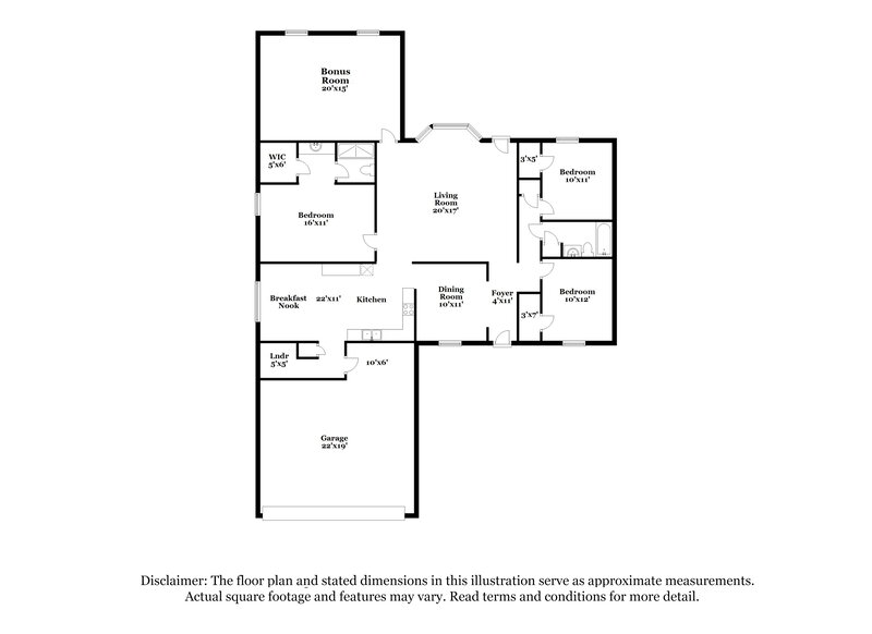 1,725/Mo, 5481 Raleigh Lagrange Rd Memphis, TN 38134 Floorplan View