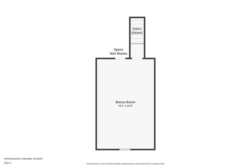 1,690/Mo, 3910 Pecanville Cove Memphis, TN 38135 Floor Plan View 2