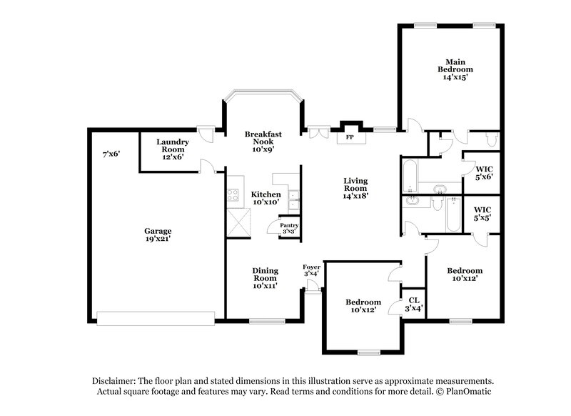 2,400/Mo, 5686 Richburg Rd Memphis, TN 38135 Floor Plan View