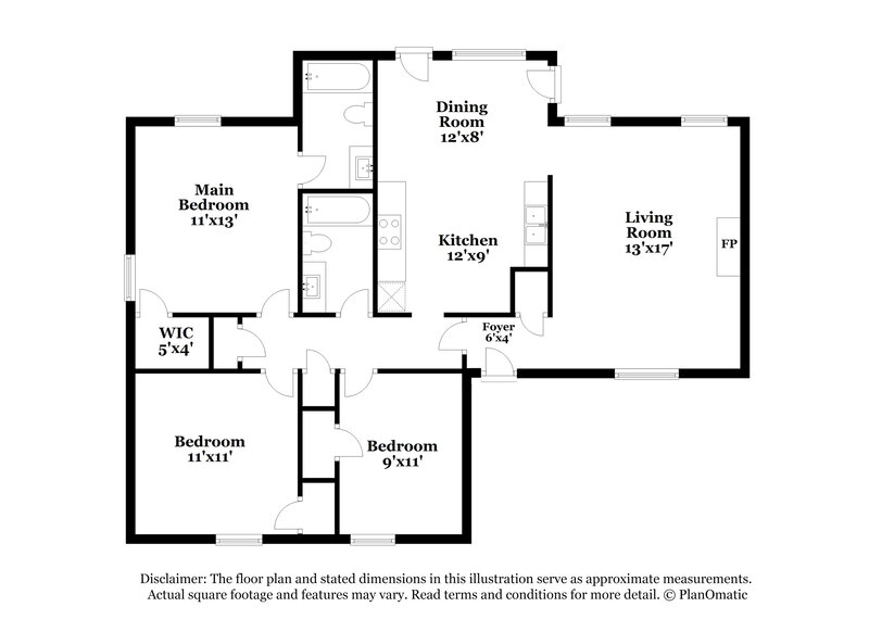 1,510/Mo, 4381 Crescent Park Dr Memphis, TN 38141 Floorplan View
