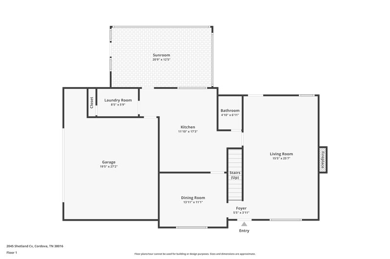 2,185/Mo, 2045 Shetland Cove Cordova, TN 38016 Floor Plan View