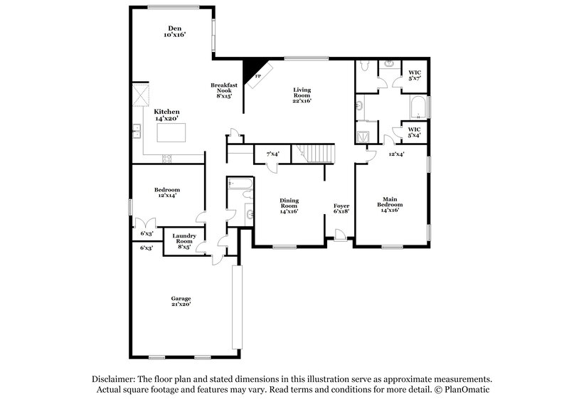 2,700/Mo, 10208 Woodland Hills Dr Cordova, TN 38018 Floor Plan View