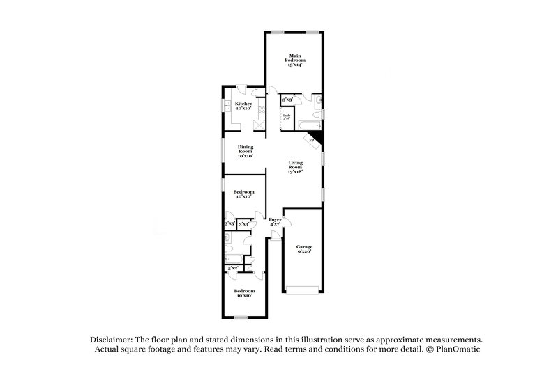 1,510/Mo, 2753 Virginia Woods Pl Arlington, TN 38002 Floorplan View