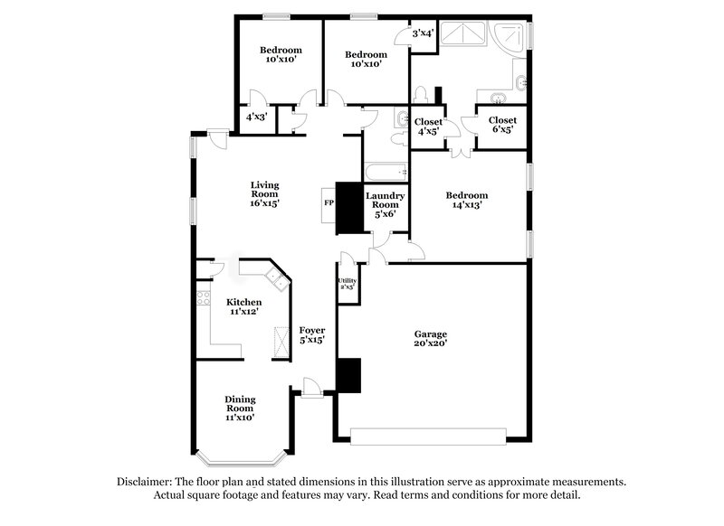 1,790/Mo, 3875 Neyland Valley Dr Memphis, TN 38135 Floor Plan View