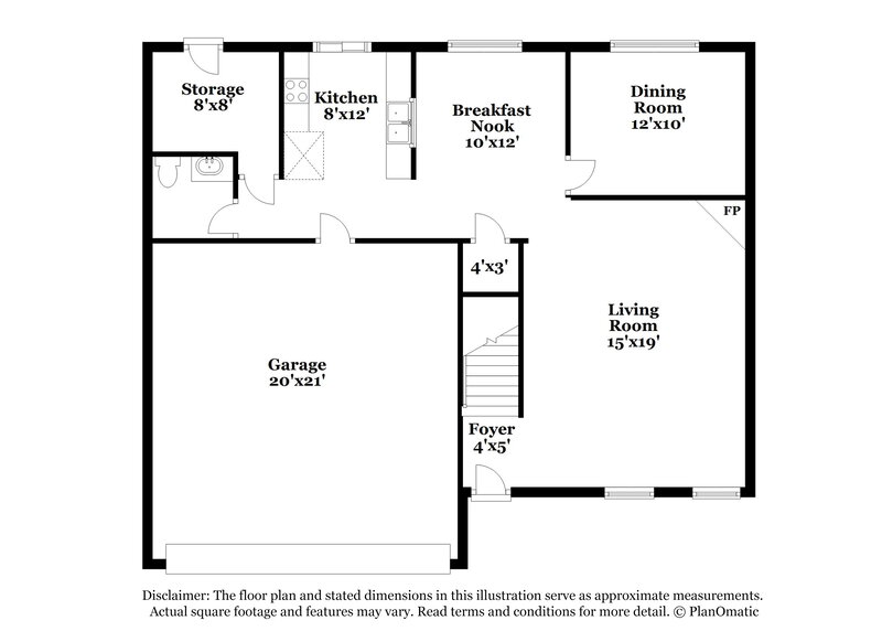 1,695/Mo, 1837 W Black Bear Circle Cordova, TN 38016 Floor Plan View