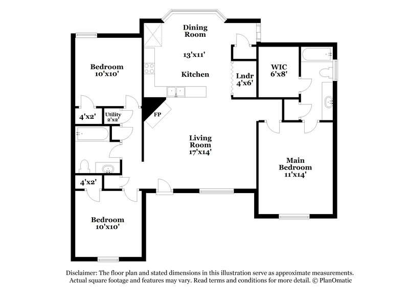 1,665/Mo, 1247 Trotters Stop Cove Cordova, TN 38018 Floor Plan View