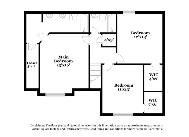 1,490/Mo, 2500 Boxford Ln Cordova, TN 38016 Floorplan View 2