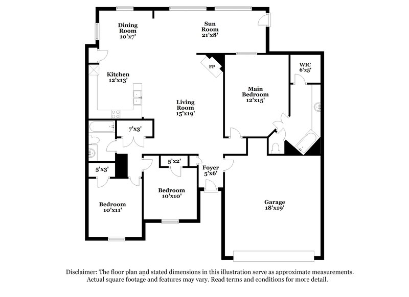 1,885/Mo, 994 Painted Desert Ln Cordova, TN 38018 Floor Plan View