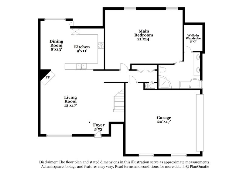 1,895/Mo, 2362 Oak Springs Dr Cordova, TN 38016 Floor Plan View