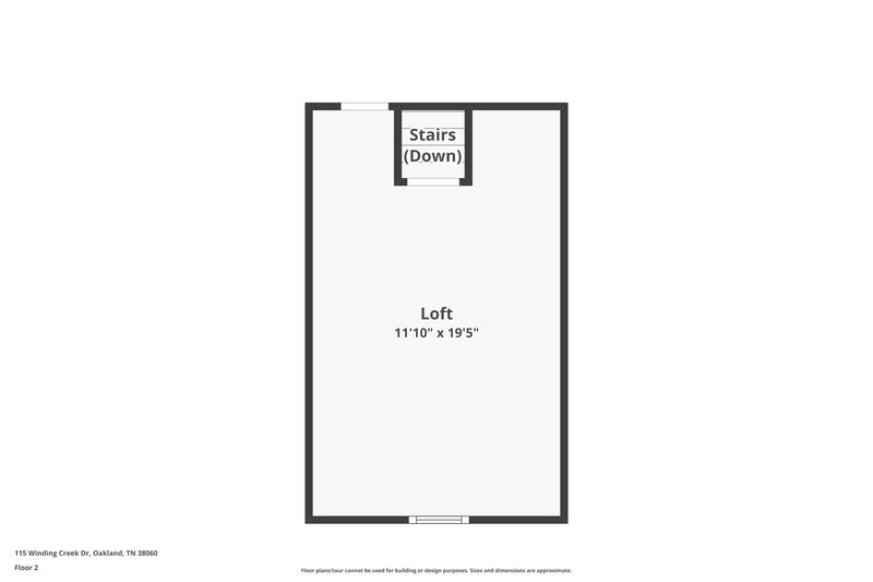 1,590/Mo, 115 Winding Creek Dr Oakland, TN 38060 Floor Plan View 2