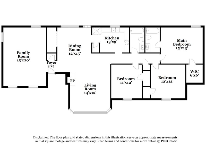 2,450/Mo, 6257 Sylva Rena Dr Memphis, TN 38134 Floor Plan View