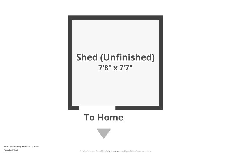 1,575/Mo, 7182 Charlton Way Cordova, TN 38018 Floor Plan View 3