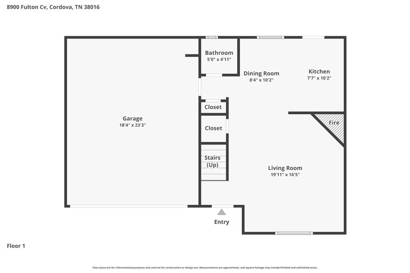 1,730/Mo, 8900 Fulton Cove Memphis, TN 38016 Floor Plan View