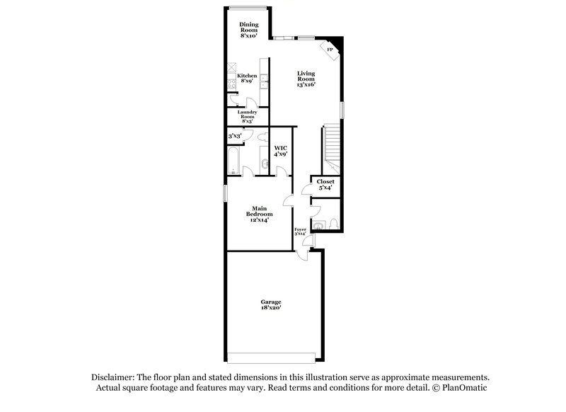 1,535/Mo, 1033 Cordova Ridge Pl Cordova, TN 38018 Floor Plano View