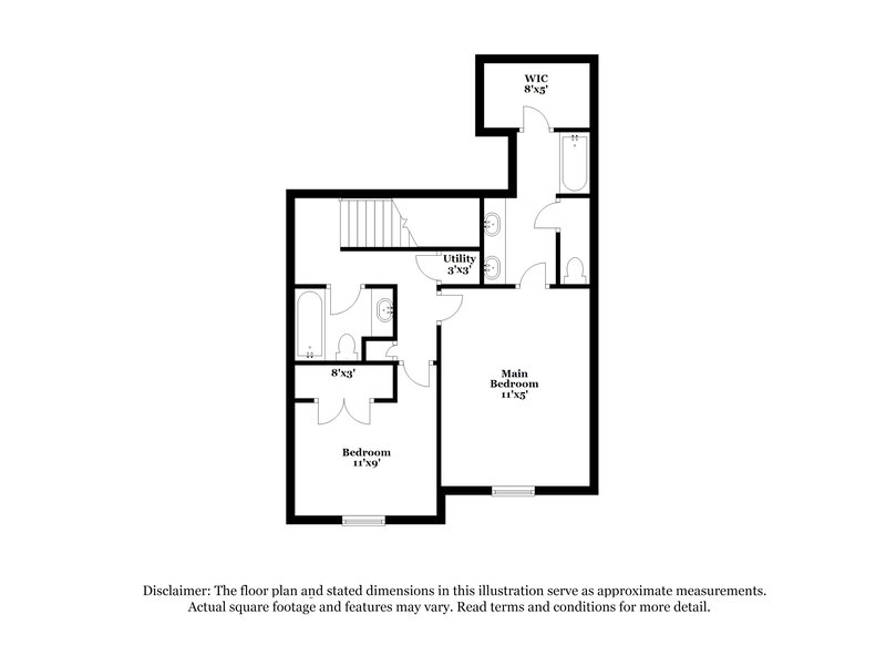 1,685/Mo, 1209 Calebs Ridge Dr Cordova, TN 38018 Floor Plan View 2