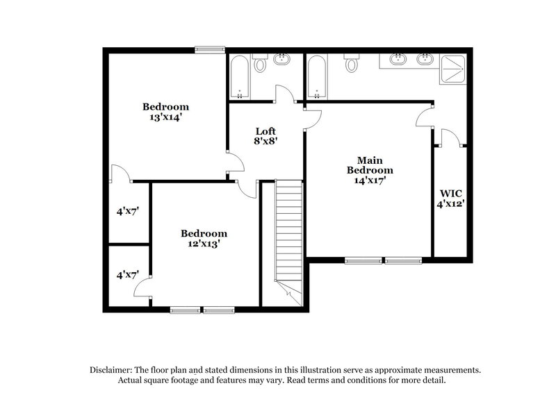 1,670/Mo, 10027 Branley Oak Dr Cordova, TN 38016 Floor Plan View 2