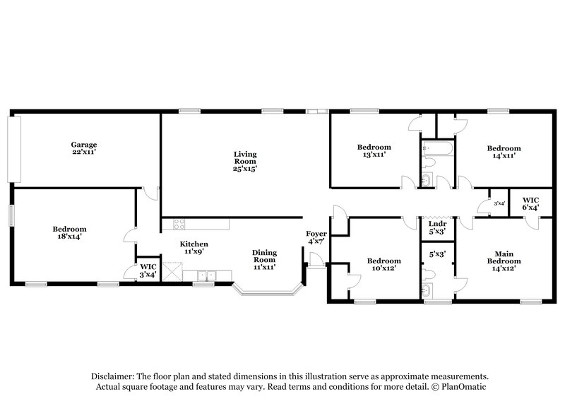 1,800/Mo, 4784 Ross Rd Memphis, TN 38141 Floor Plan View