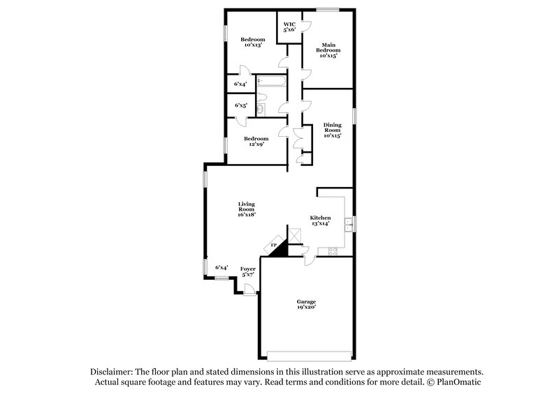 1,800/Mo, 4680 Waterfront Oak Dr Memphis, TN 38128 Floor Plan View