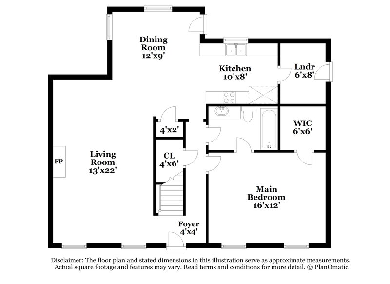1,790/Mo, 2691 Country Lawn Cove Memphis, TN 38133 Floorplan View