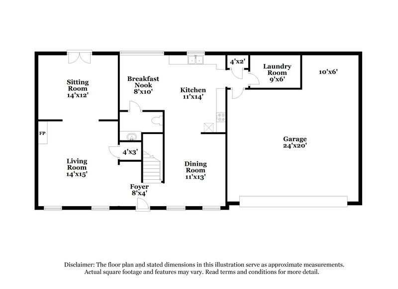 1,785/Mo, 8828 Chimneyrock Blvd Cordova, TN 38016 Floor Plan View