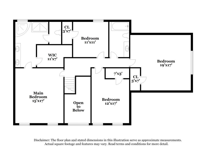 1,785/Mo, 8828 Chimneyrock Blvd Cordova, TN 38016 Floor Plan View 2
