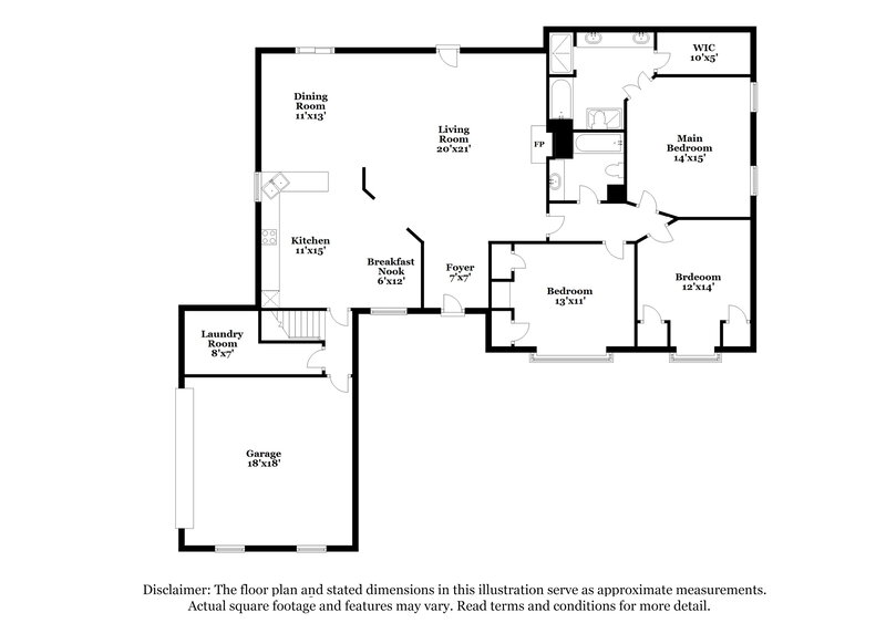 2,760/Mo, 760 Overcup Oaks Cove Cordova, TN 38018 Floor Plan View