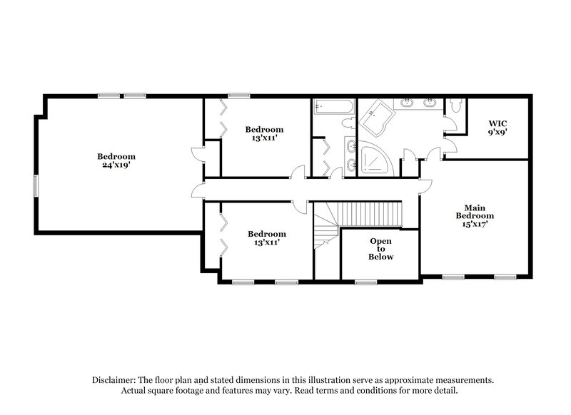 2,050/Mo, 405 Locust Grove Dr Cordova, TN 38018 Floor Plan View