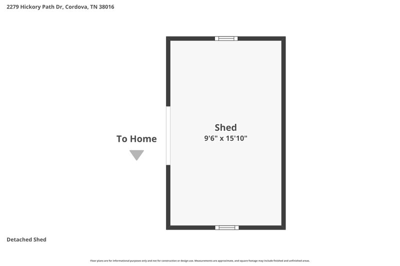 2,410/Mo, 2279 Hickory Path Dr Cordova, TN 38016 Floor Plan View 2