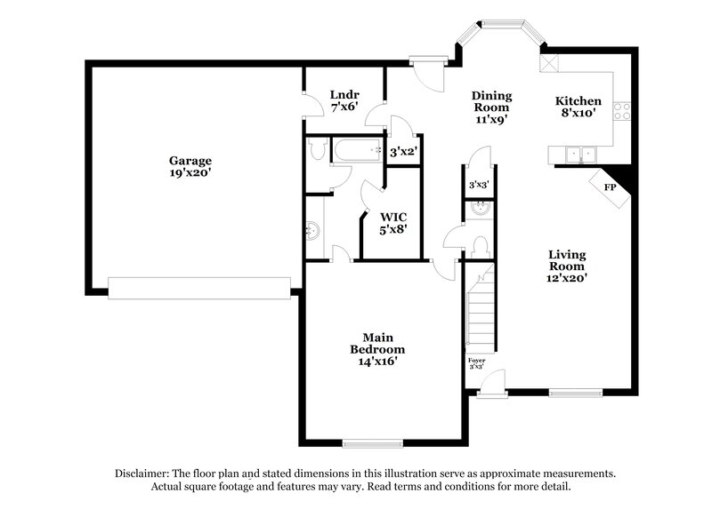 1,965/Mo, 971 Lorena Cove Cordova, TN 38018 Floor Plan View