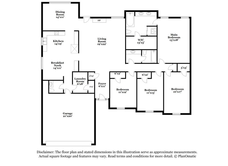 2,180/Mo, 306 S Glendale Ct Cordova, TN 38018 Floorplan View