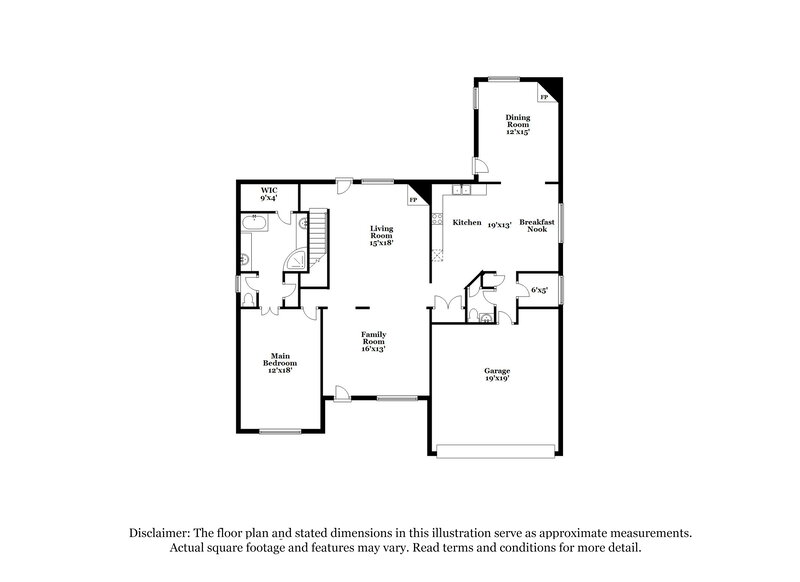 3,115/Mo, 4815 Half Moon Cove Memphis, TN 38125 Floor Plan View