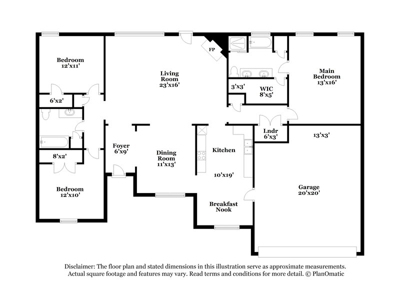 2,530/Mo, 1489 McAllen Cove Cordova, TN 38016 Floor Plan View